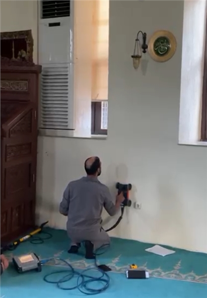 TEFENNİ CAMİSİ DUVAR ÖLÇÜMLERİMİZİ TAMAMLADIK